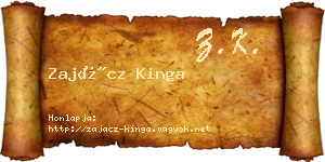 Zajácz Kinga névjegykártya