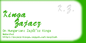 kinga zajacz business card